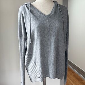 Athleta Gray Hoodie Sweater